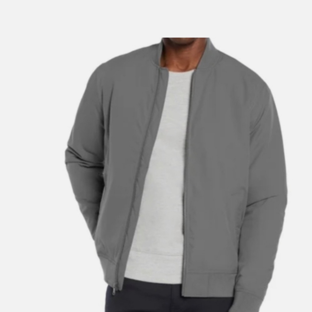 Men's Gray Bomber Jacket